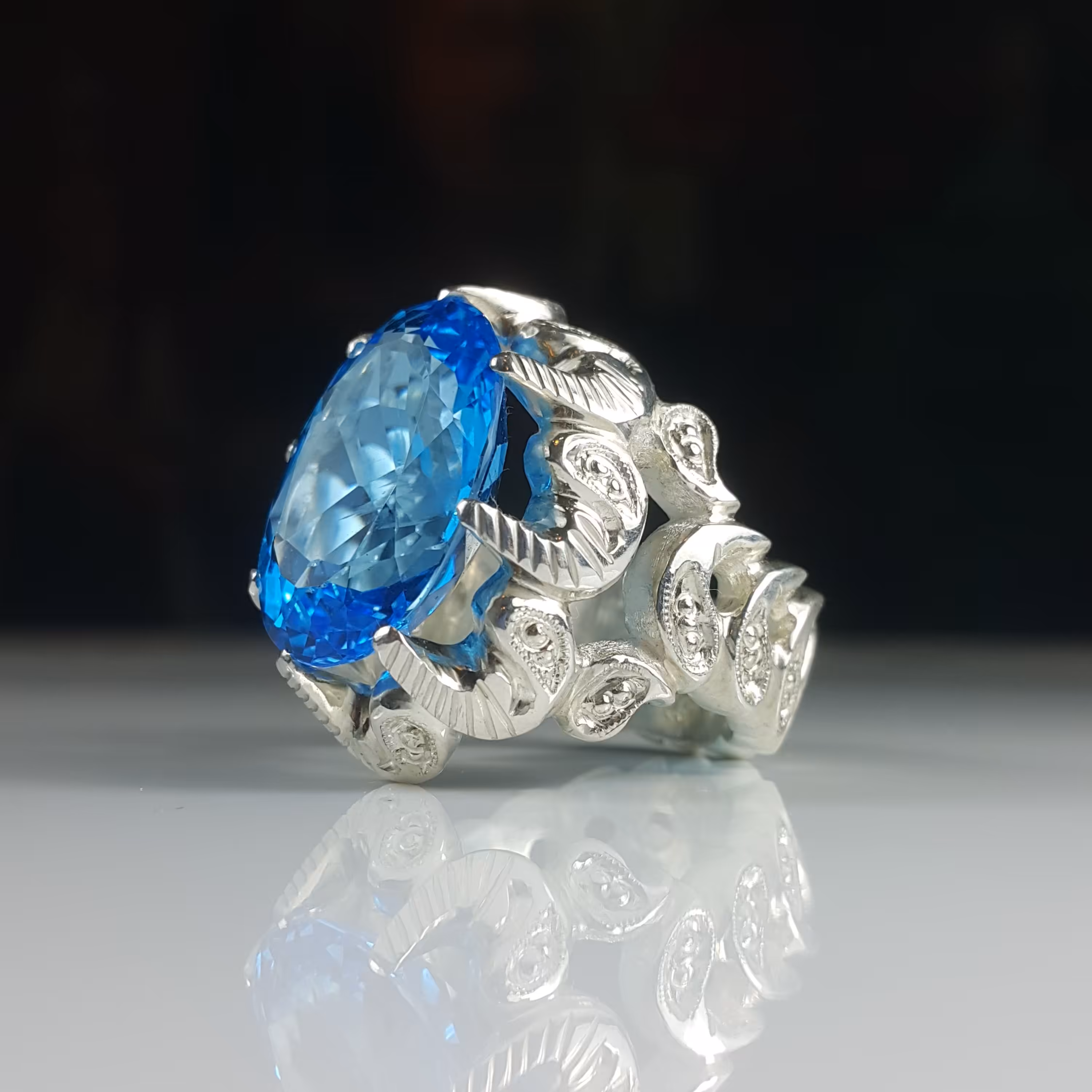 انگشتر توپاز آبی (5)