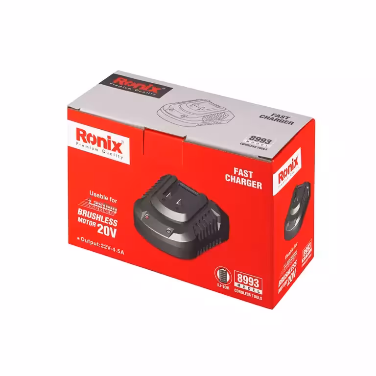 شارژر فست شارژر 22 ولت 4 آمپرساعت مدل 8993 رونیکس