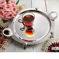سینی گرد استیل سافینوکس کد 805