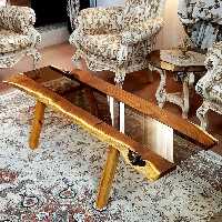 میز چوبی روستیک