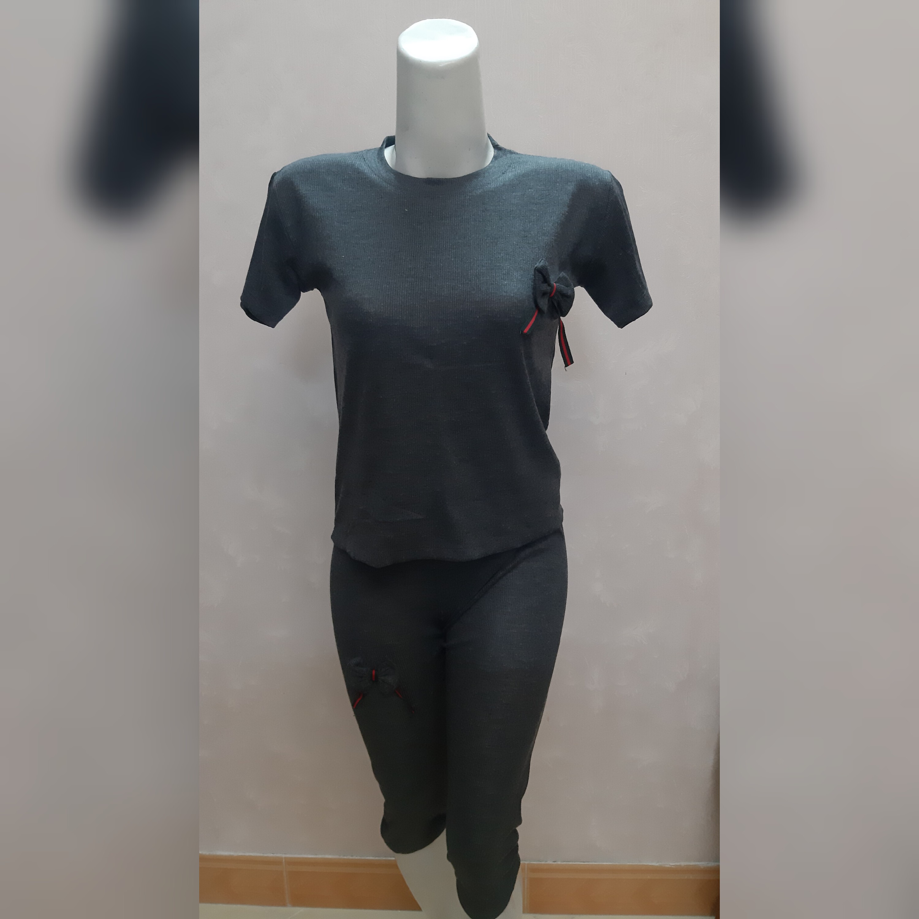 بلوز شلوارک طرح کشباف