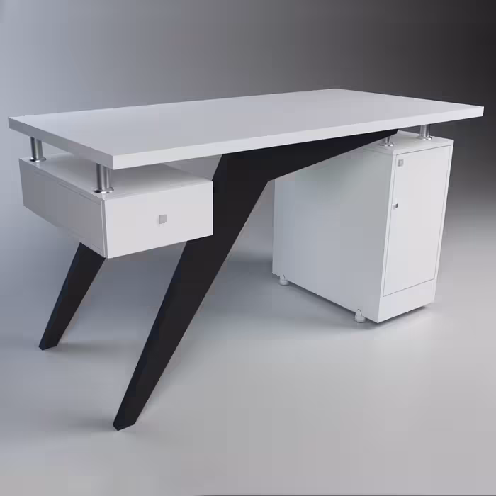 میز  تحریر مدل پای تمام ام دی اف تمام نما (هزینه ارسال با مشتری محترم می باشد.)