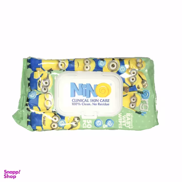 دستمال مرطوب نینو (Nino) با عصاره کالاندولا بسته 50 عددی