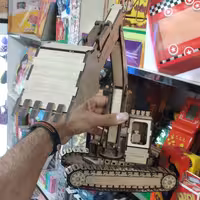 پازل چوبی بیل مکانیکی