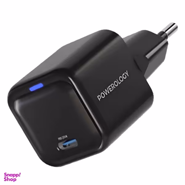 شارژر دیواری 20 وات پاورولوژی مدل Ultra-Compact GaN Charger