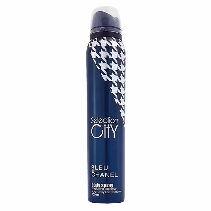 سلکشن سیتی اسپری خوشبو کننده بدن مردانه 200 میل رایحه بلو چنل BLEU DE CHANEL