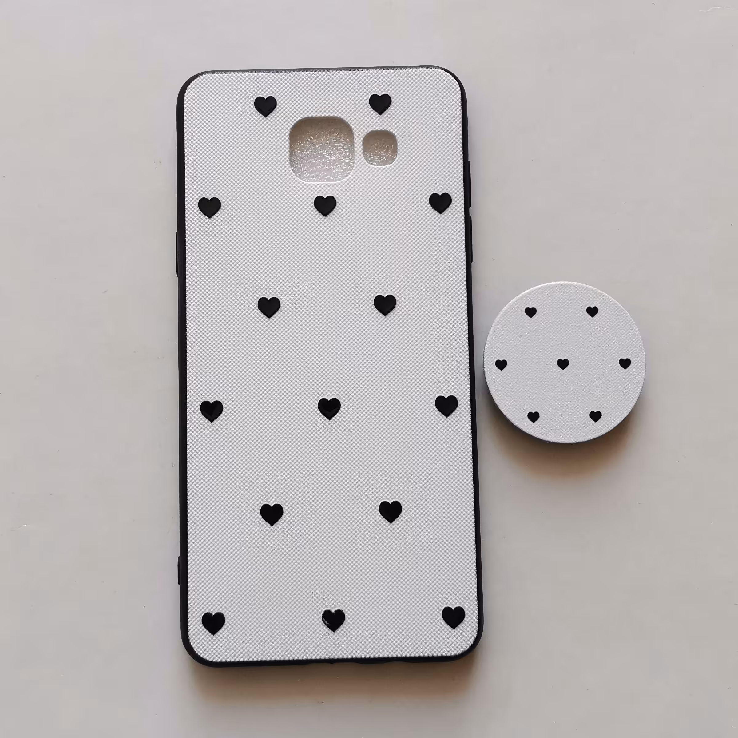 قاب طرحدار پاپ سوکت دار  قلبی گوشی سامسونگ A5 2016 یا A510
