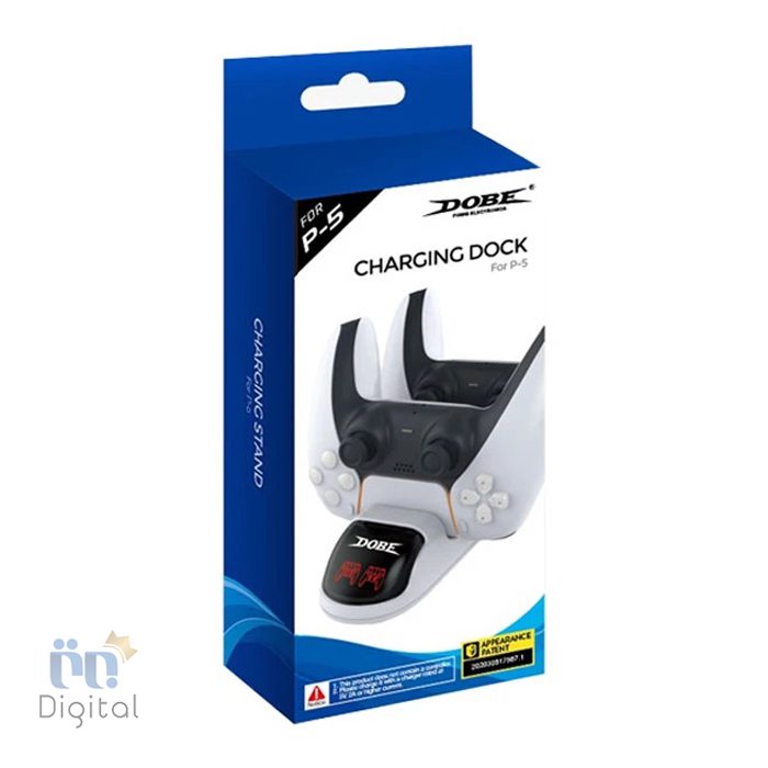 پایه شارژ دسته پلی استیشن 5 مدل Dobe DualSense Charging Station