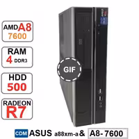 مینی کیس ASUS AMD A8-7600 CDM رم4 هارد500