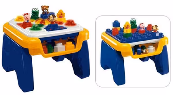 اسباب بازی چیکو اموزشی و فکری 2 کاره  میزلگو دو طرفه با حیوانات موزیکال چیکو برای سنین یک تا سه سال  chicco  12-36