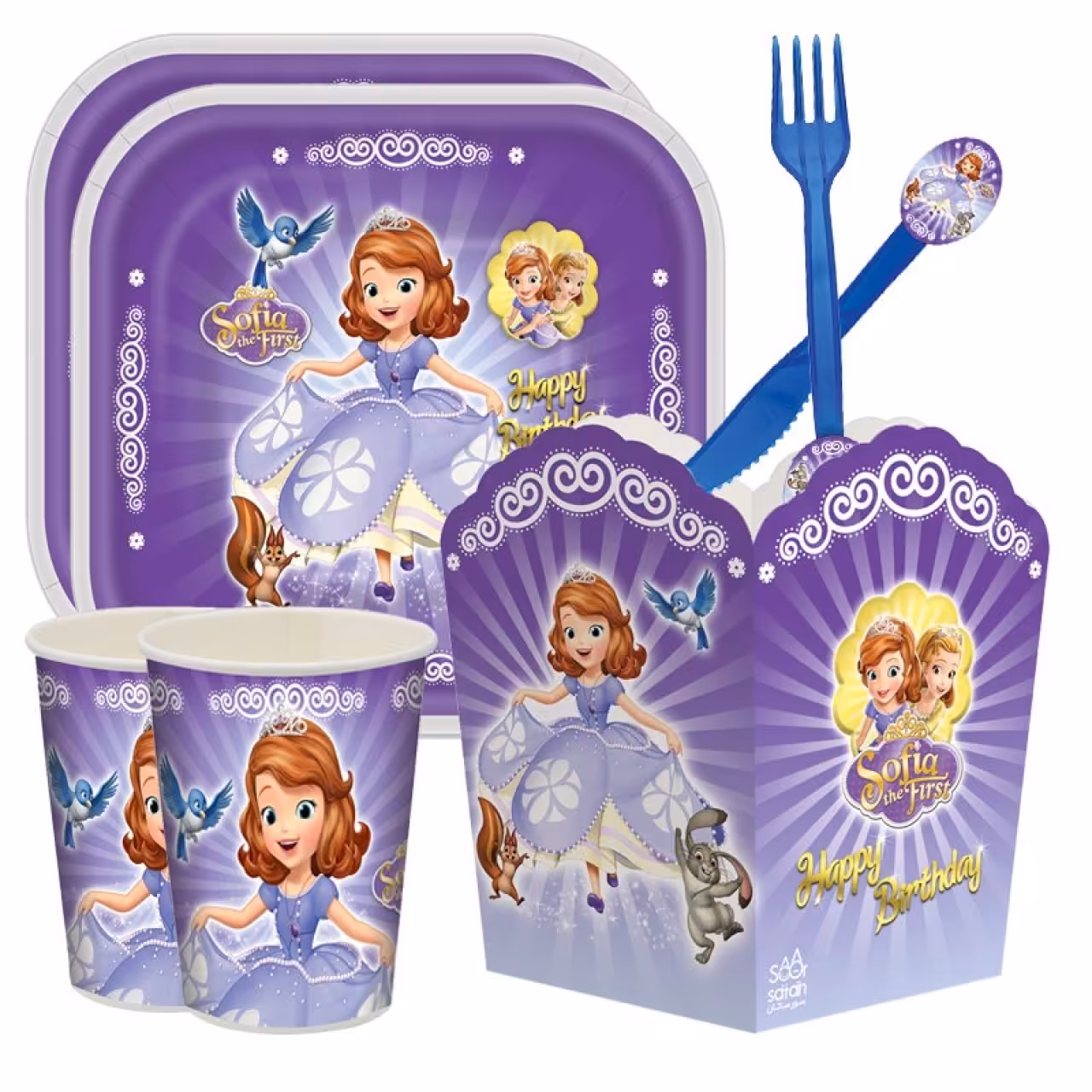 مجموعه 55 عددی تم تولد طرح شاهزاده سوفیا مدل SP