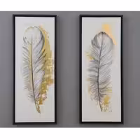 تابلو نقاشی دو تکه مدل پر