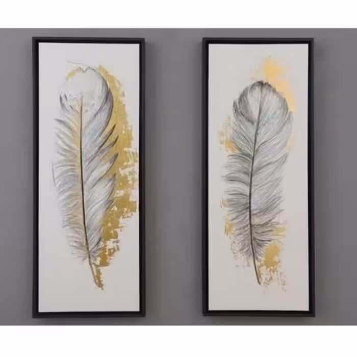 تابلو نقاشی دو تکه مدل پر