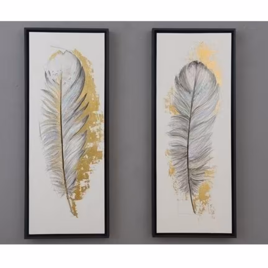 تابلو نقاشی دو تکه مدل پر