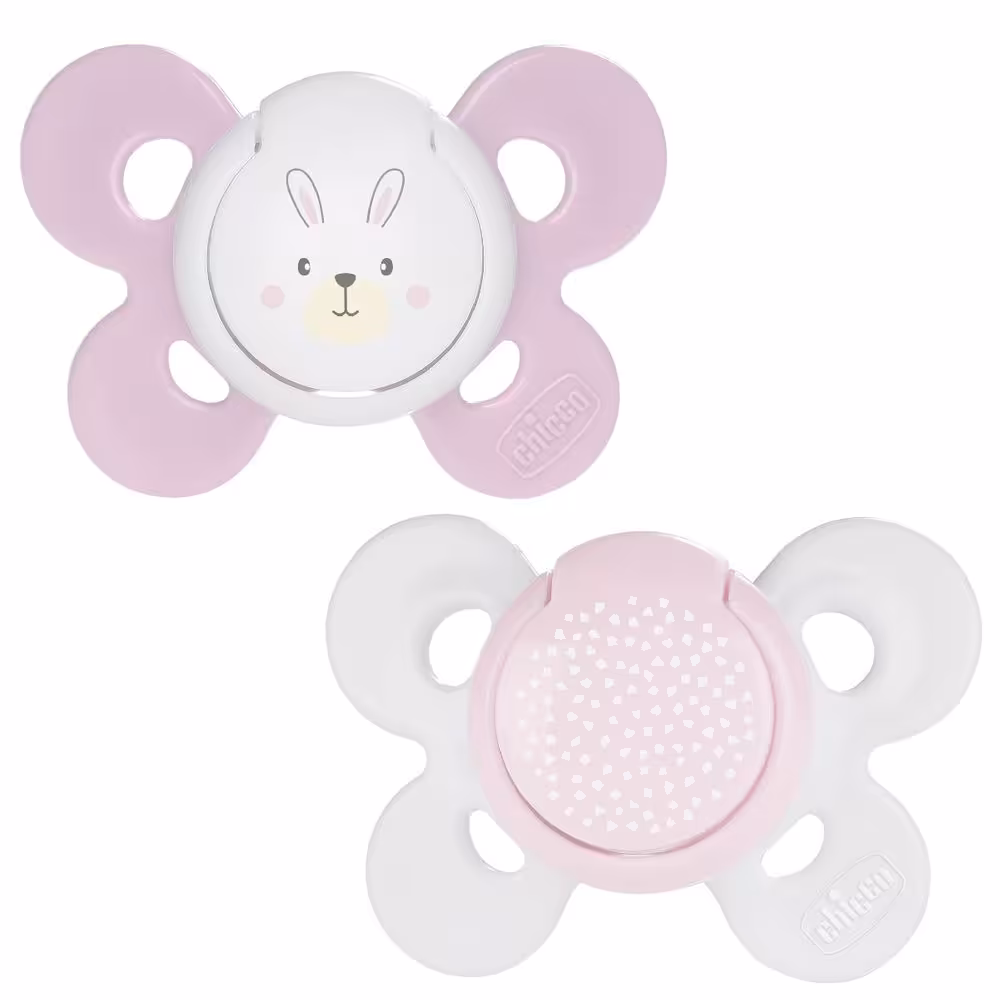 پستانک ارتودنسی پروانه ای 6-0 ماه صورتی فیزیو کامفورت چیکو Chicco