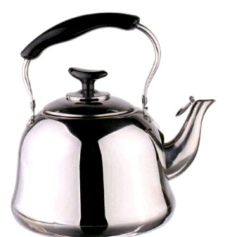 کتری دسته مشکی 3لیتری استیل ضخیم