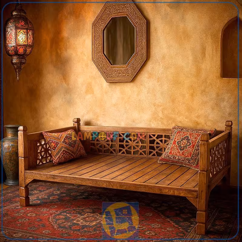 تخت سنتی چهارنفره 190*90 مدل TRK103