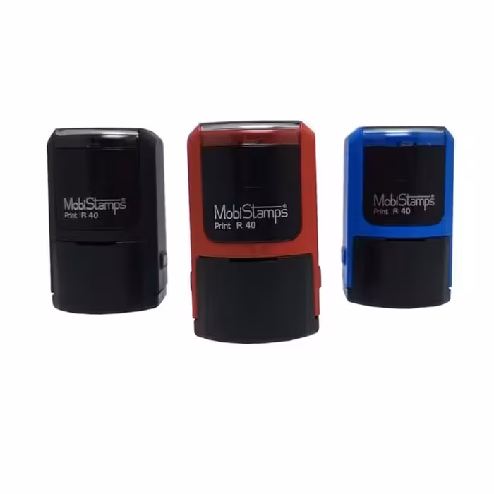 مهر  اتوماتیک دایره برند موبی استامپ  فاقد ژلاتین