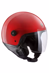 کلاه کاسکت موتورسیکلت مشکی موتور دست نیمی از ایمنی پریمورا قرمز توکانو اوربانو Tucano Urbano