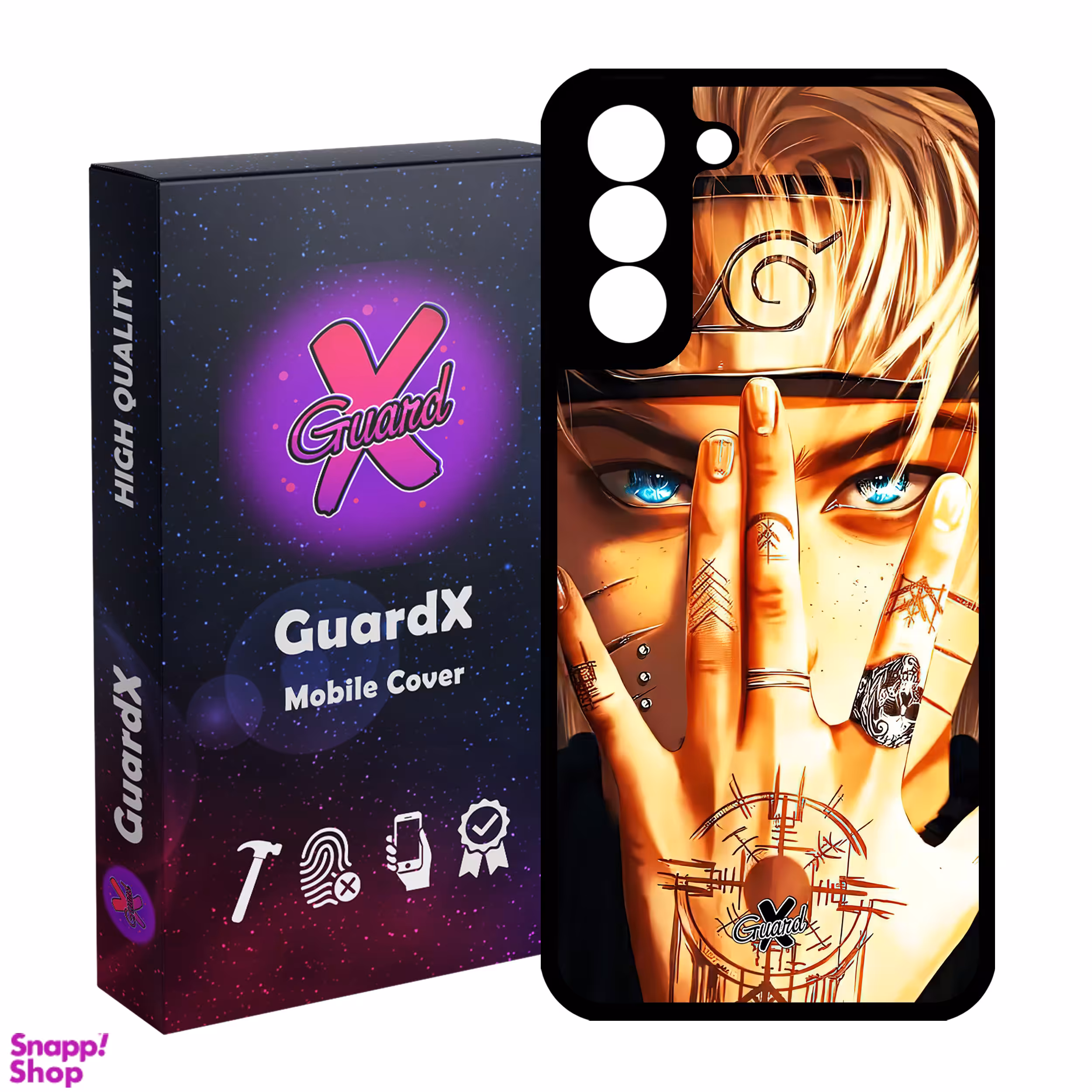 کاور گوشی موبایل گارد ایکس طرح Naruto Anime مدل Glass10452 مناسب موبایل سامسونگ Galaxy S21 FE