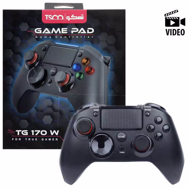 دسته بازی بی سیم طرح ایکس باکس TSCO TG 170W PC/PS4