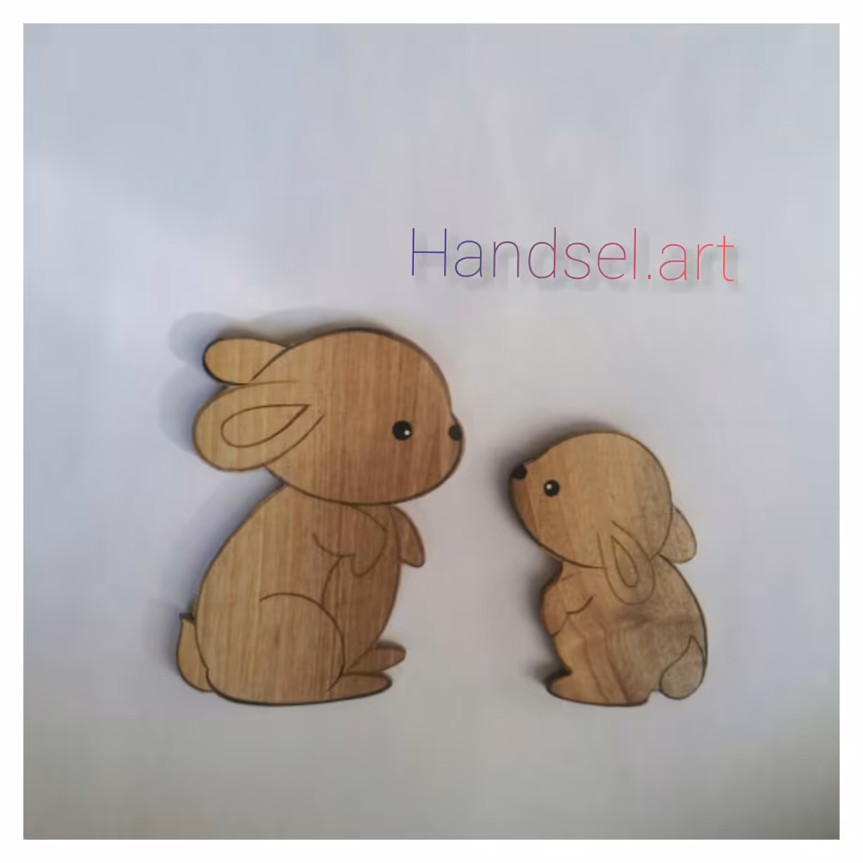 مگنت چوبی طرح خرگوش