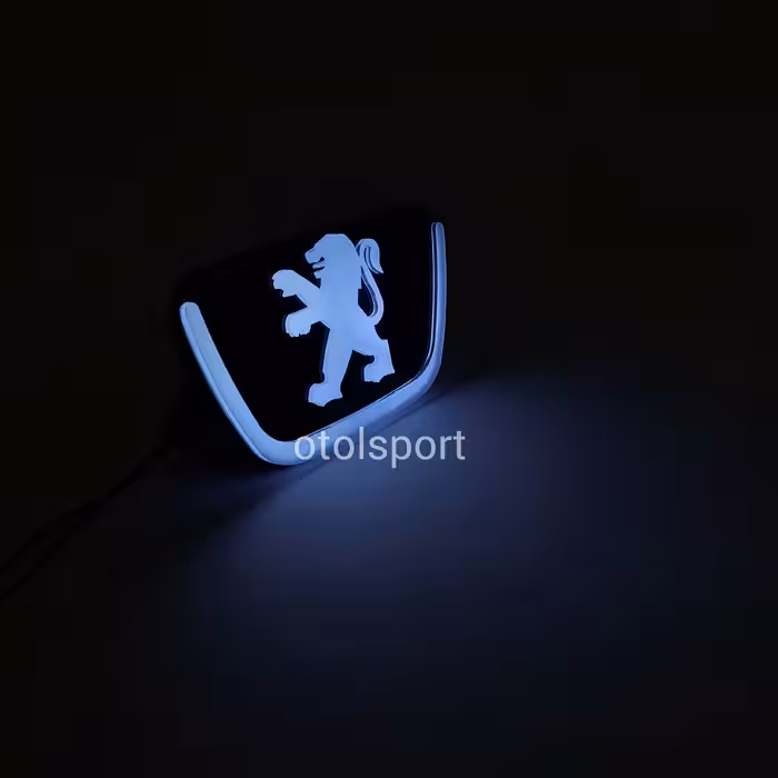 ارم جلو پنجره 206 چراغدار ( لوگو لایت 206)  نصب فابریک رنگ سفید 