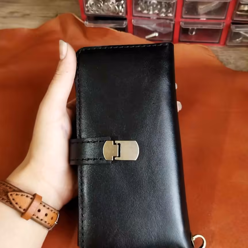 کیف پول چرم طبیعی گاو،کد430