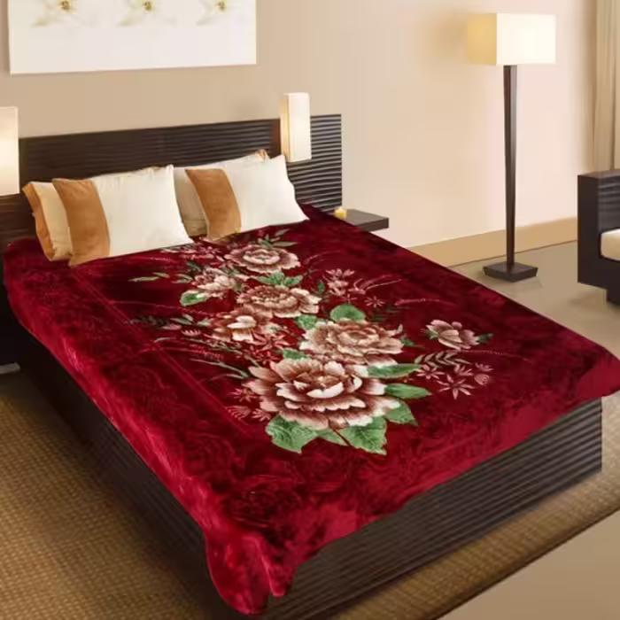 پتو گلبافت کد110 دو نفره سایز 220در240سانتی متر (پس کرایه)