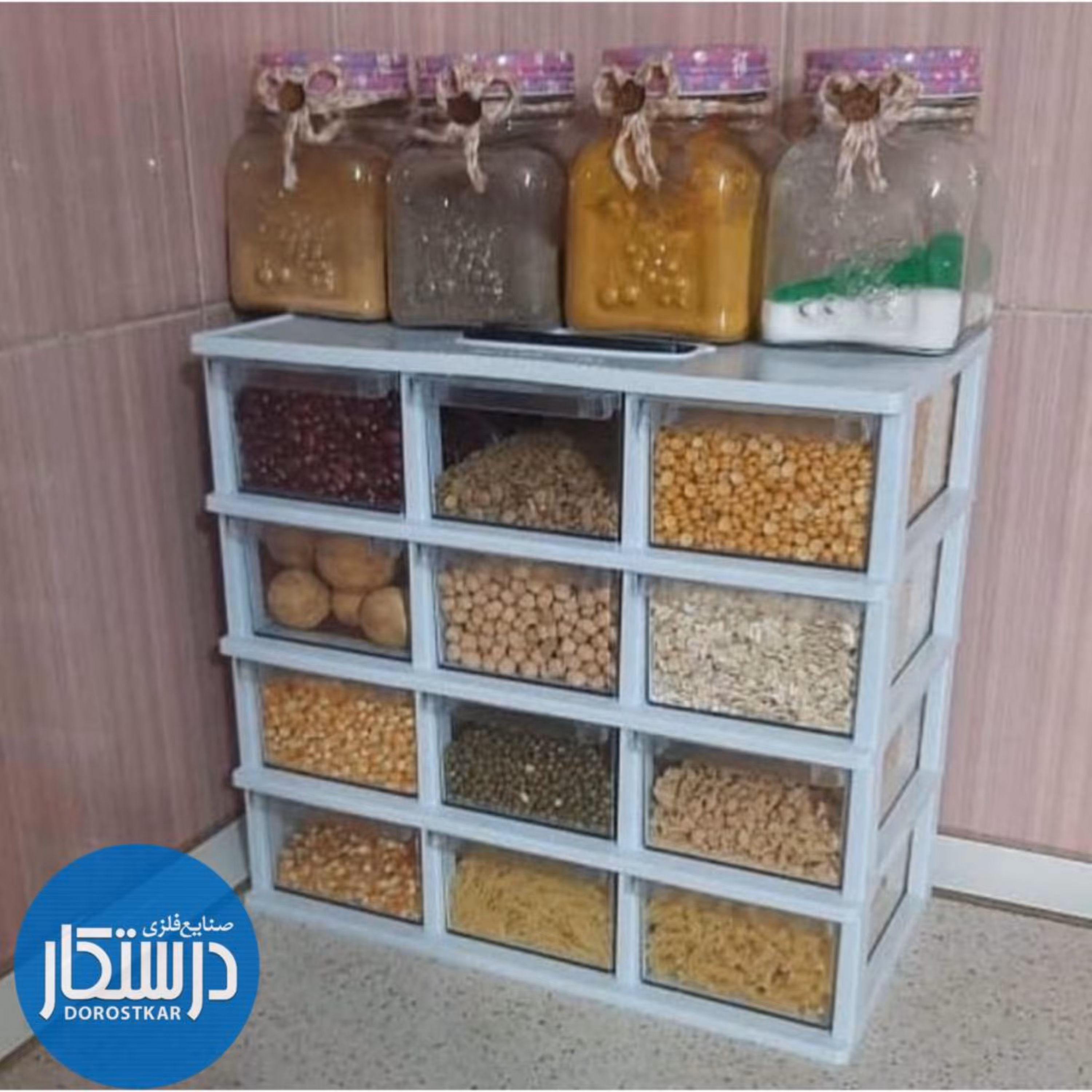 جعبه ابزار و قطعات و جا ادویه 12 کشو(ارسال با تیپاکس و به صورت پسکرایه میباشد)