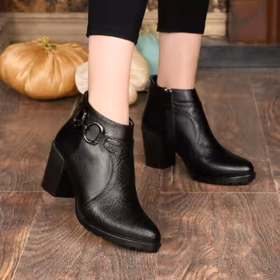 نیم بوت چرم خفن