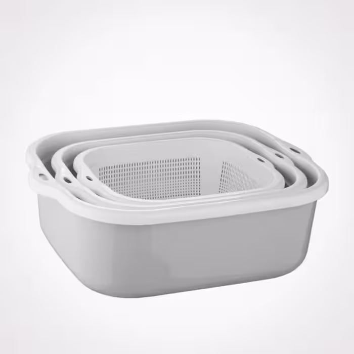 آبکش لگن مستطیل مدل نسیم 6 پارچه لیمون (limon) 