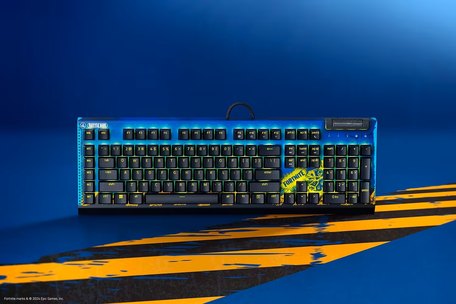 خرید کیبورد فورتنایت RAZER BlackWidow V4 X US Fortnite Edition Green SW با بهترین قیمت
