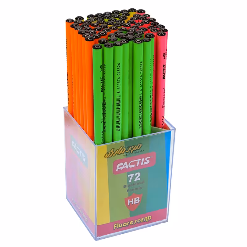 مداد مشکی 72 عددی فلورسنت F1414 فکتیس