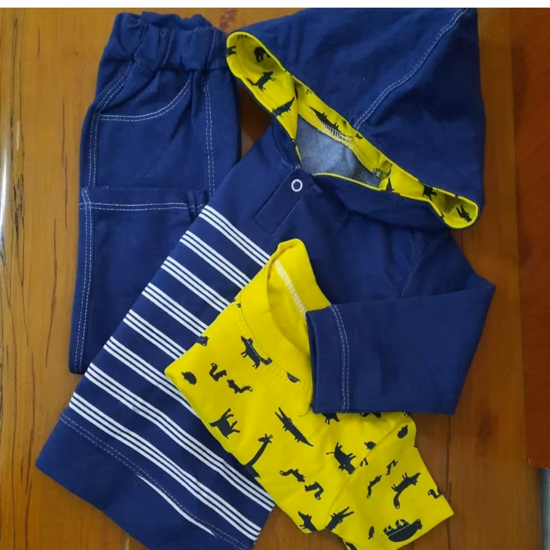 سه تکه کلاهدار دایناسور طرح لی سایز 3