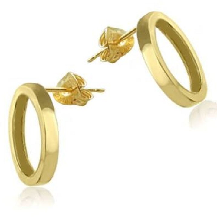 گوشواره حلقه ای زنانه طرح رینگ دارای رنگ ثابت
