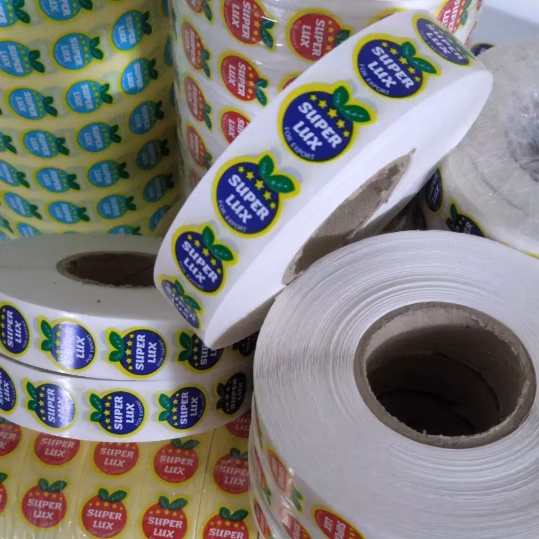 برچسب بند انگشتی برای میوه و صیفی جات بسته شش رول -مجموع 13800 عدد لیبل 