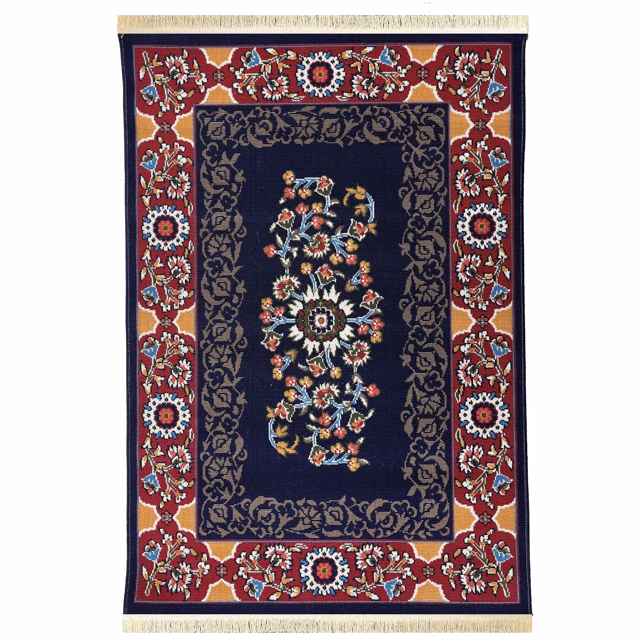 گلیم ماشینی یک و نیم متری  (1.5-1) -  طرح درسا -  فرش و گلیم جزیره