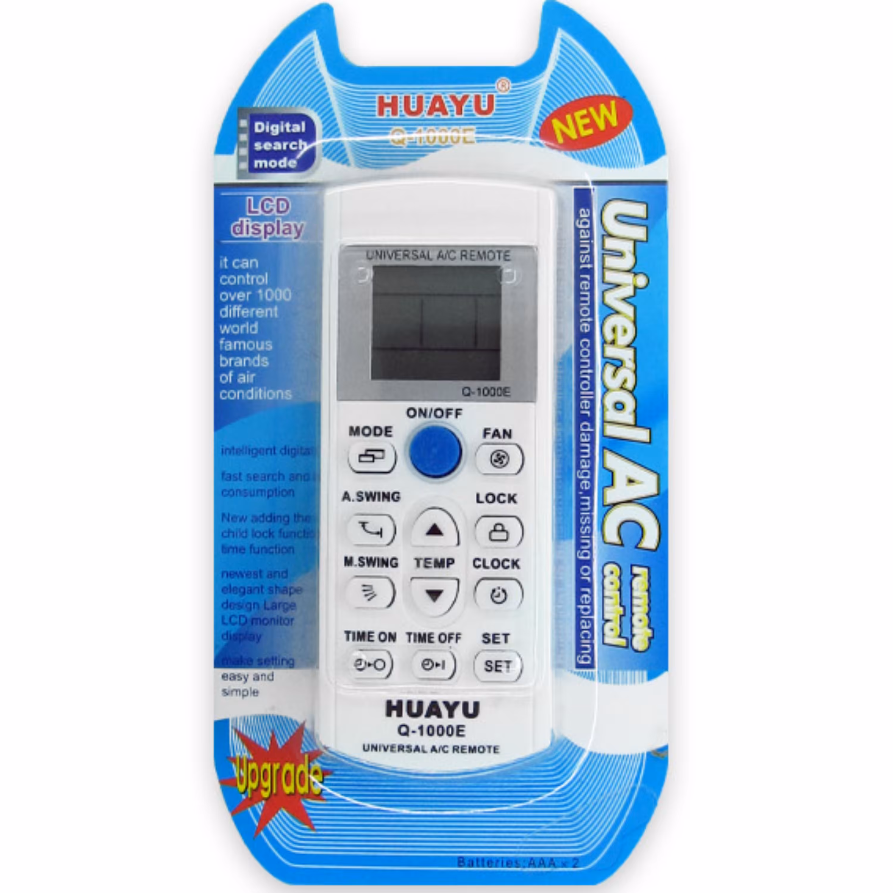 کنترل کولر گازی همه کاره هو آ یو HUAYU مدل Q-1000E