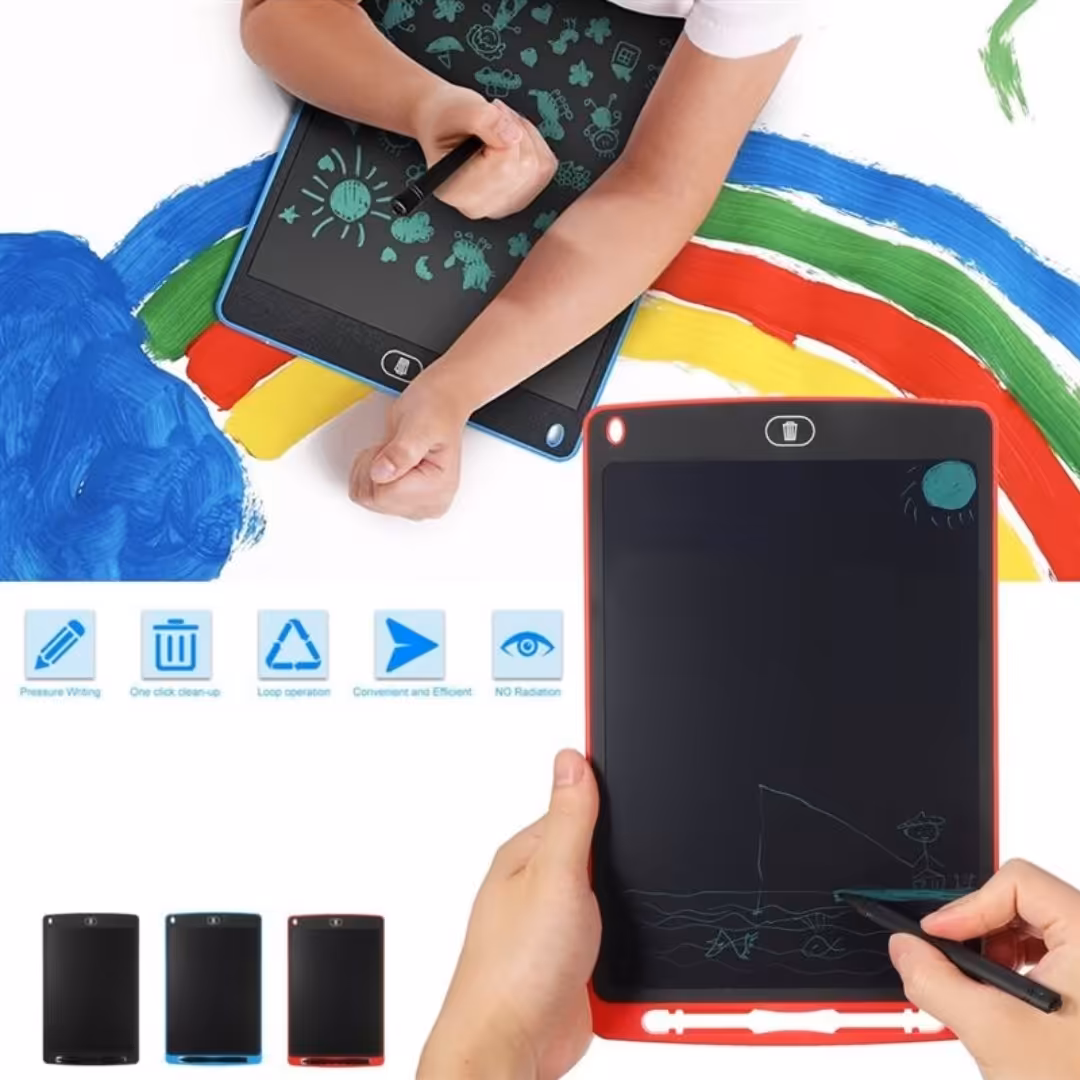 تبلت جادویی  Writing Tablet رنگ قرمز، تخته هوشمند ، کاغذ یادداشت دیجیتالی 8.5 اینچ  . لوازم جانبی دکاموند لند