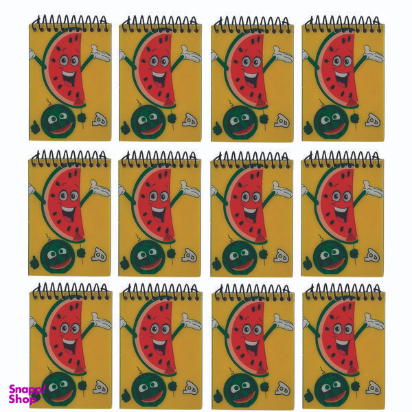 دفتر یادداشت مدل الفبایی طرح ه هندوانه بسته 12 عددی