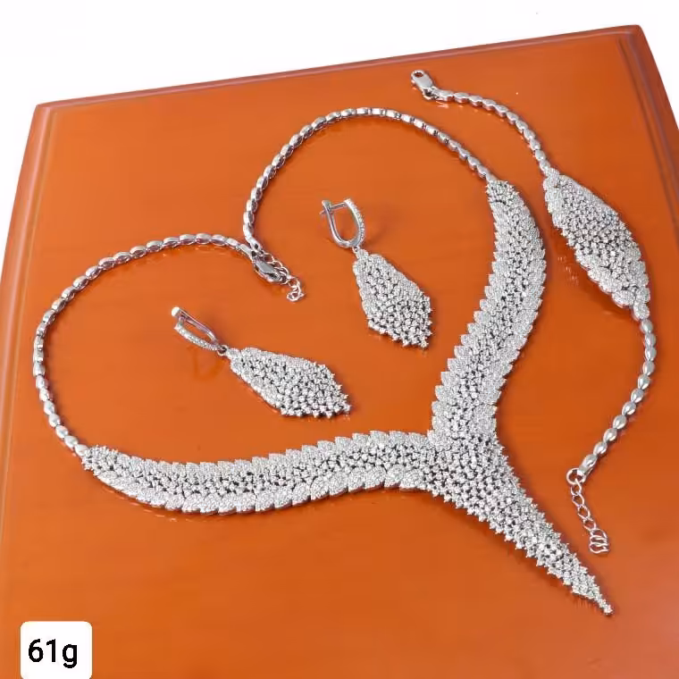 سرویس نقره آبکاری طلا سفید.