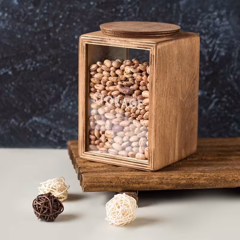 ظرف حبوبات شیشه ای