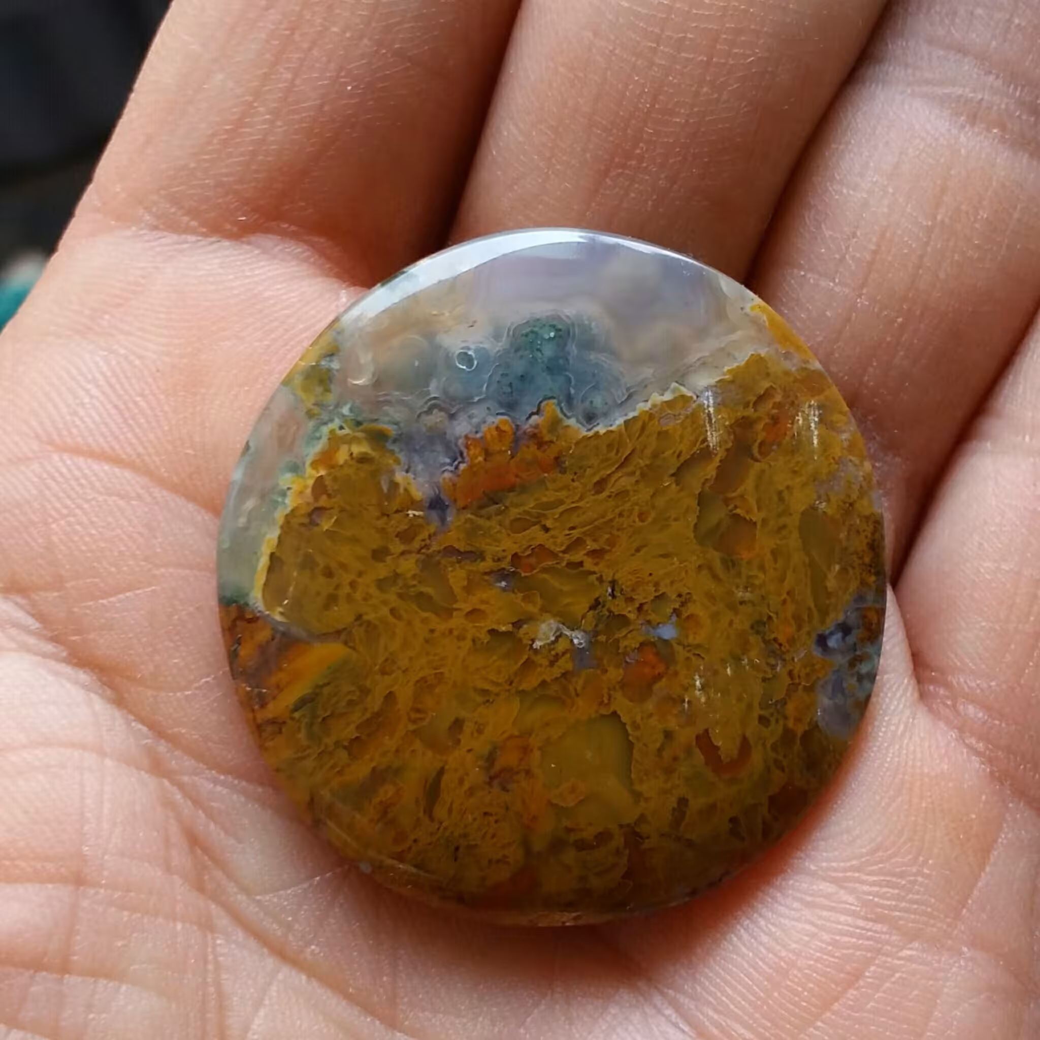 نگین شجر پاییزی دو طرفه بسیار زیبا سایز بسیار درشت