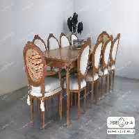 میز ناهارخوری چوبی کاجی کد 29