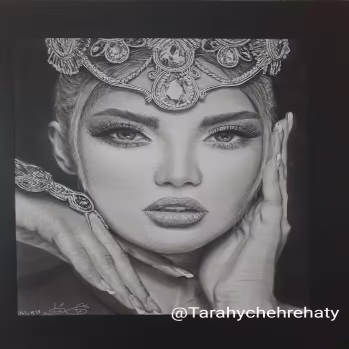 تابلو سیاهقلم 