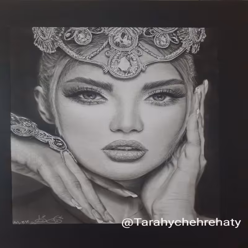 تابلو سیاهقلم 