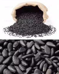 عکس دانه های کنجد سیاه | گرافیک با طعم تربچه