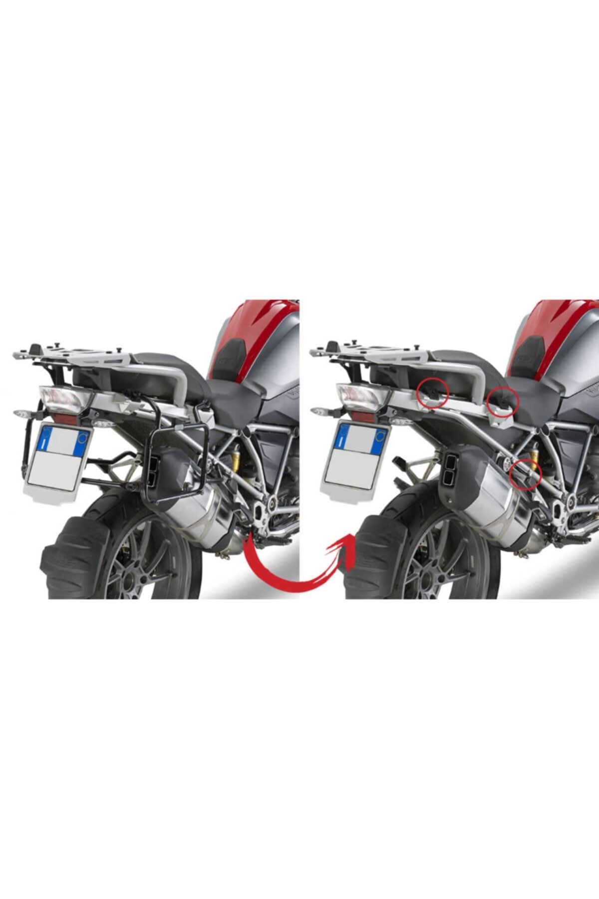 مردانه و زنانه PLR5108 BMW R 1200 GS ADVETURE 13 18 R1250 19 20 ADVENTURE حامل کیسه جانبی Givi