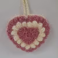 اسکاج قلبی صورتی ونباتی دولایه بادوام